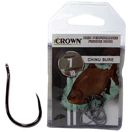 Anzol Crown Chinu Sure Black 07 C/10