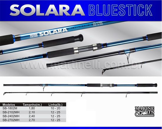 Vara Marine Sports Solara Bluestick SB-2102MH - para molinete - 12-25Lbs