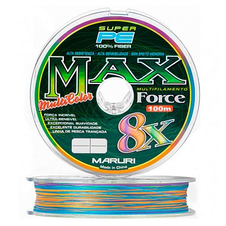 Linha Maruri Multi Max Force Multicolor 8X 0,14mm 100m