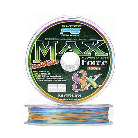 Linha Maruri Multi Max Force Multicolor 8X 0,20mm 100m