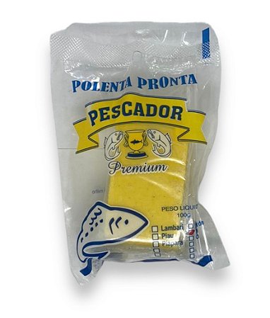 Isca pronta Pescador Premium polenta tablete pronta milho verde 100 gramas
