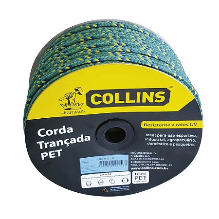 Corda Pet Trançada 12mm preço por metro VD - COLLINS