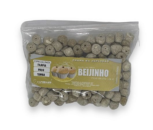 Ração Lambari Furadinha Beijinho 120 gr