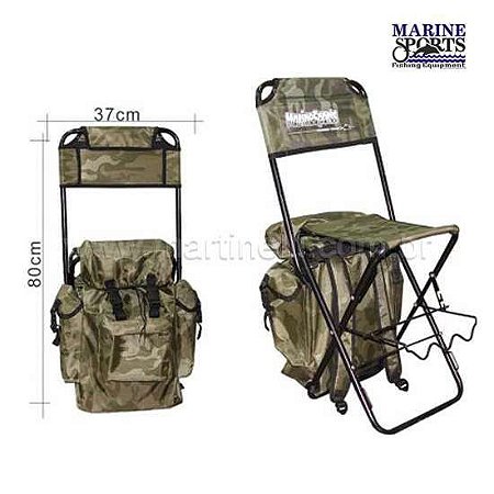 Cadeira Com Mochila Marine Sports HMS043 - Camping