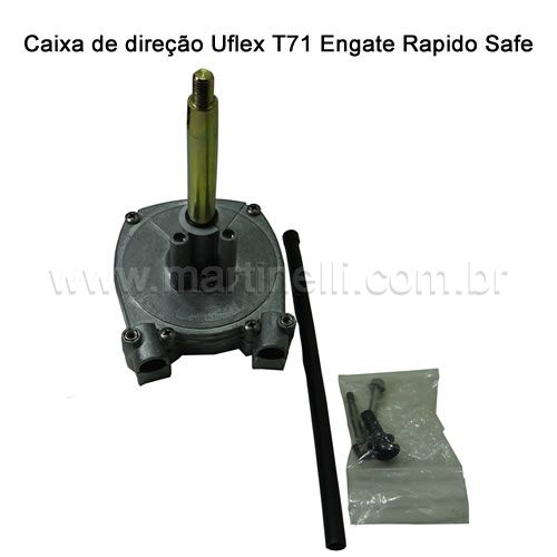 Caixa direção Uflex T 71 engate rápido Safe T (USA)