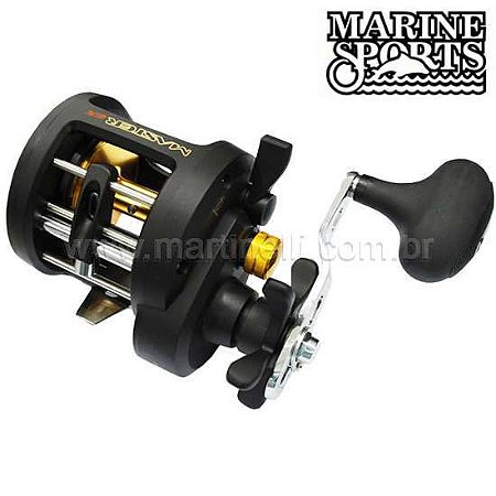 Carretilha Marine Sports Master 30HI 7 Rolamentos, Drag 10kg - Esquerda - Perfil Alto