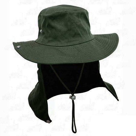 Chapéu com proteção verde