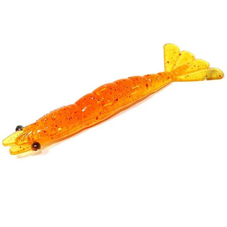 Isca artificial Camarão JET Shrimp Nihon Baits 8,7cm - 16 LARANJAO