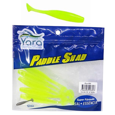 Isca artificial Yara Paddle Shad 10cm Cor 80 Verde Limao 2680