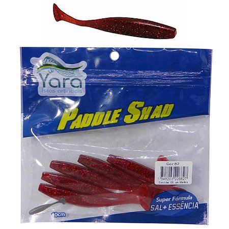 Isca artificial Yara Paddle Shad 10cm Cor 82 Vermelho 2682