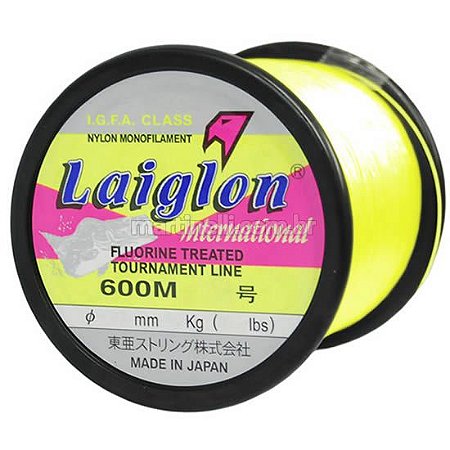 Linha monofilamento Laiglon Amarela 0,33mm - 600m - made in japan