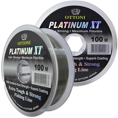 Linha Monofilamento Platinum XT - 0,30mm 12,14kg - 100m