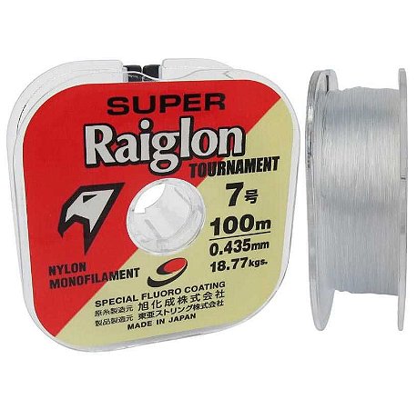 Linha Monofilamento Super Raiglon 0,33mm 4.0 100m Cor: Branca