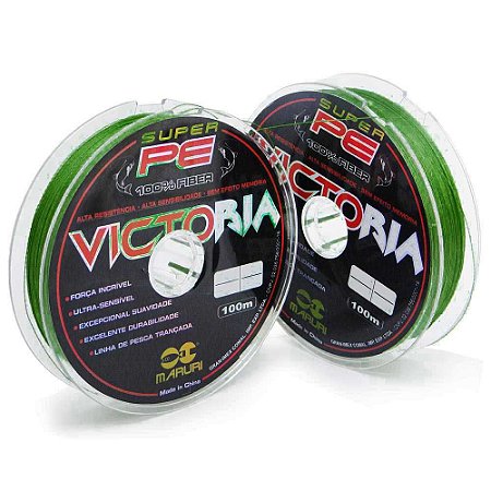 Linha multifilamento Maruri Victoria 4x - 0,27mm 39lbs 100m - carretel contínuo até 1.000m