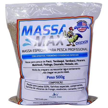 Massa Max Chiken 500gr Para Pacu Tambaqui