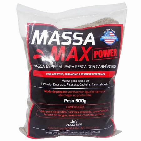 Massa Max Extreme 500gr - Pintado Dourado Pirarara Cachara Cat-fish Etc