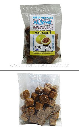 Massa para pescar Alvim cortada - 100 g - Maracujá