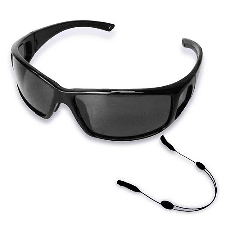Segurador de óculos retrátil - Preto... + Óculos Polarizado Marine Sports MS-2648 Smoke...