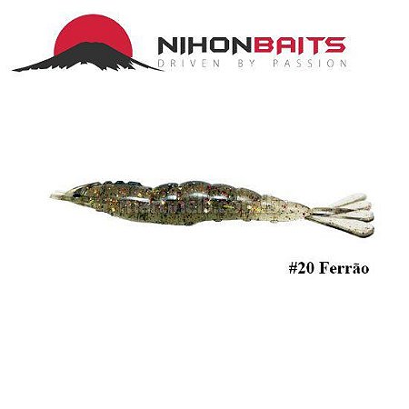 Isca artificial Camarão JET Shrimp Nihon Baits 8,7cm - 20 FERRAO