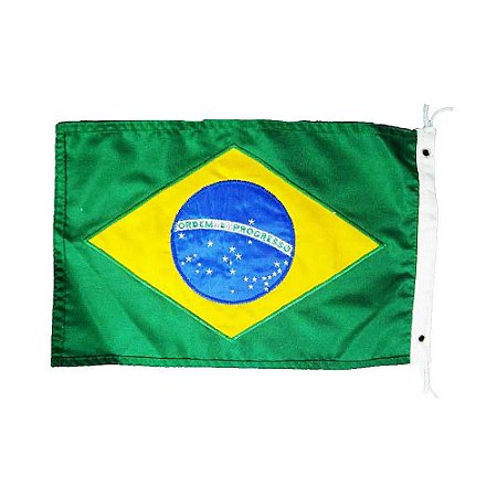 Bandeira do Brasil - 22x33 bordada - Uso Náutico