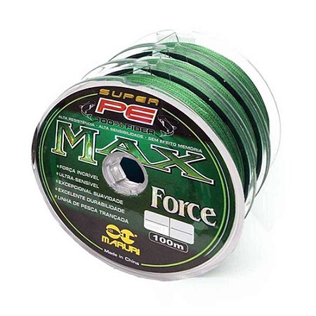 Linha Multifilamento Maruri Max Force 4x - 0,23mm 35lb - 300m contínuos
