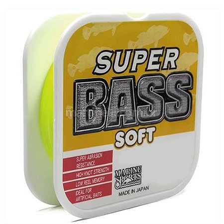 Linha Marine Sports Super Bass - Amarela - 24 lbs - 0,40mm - 250m