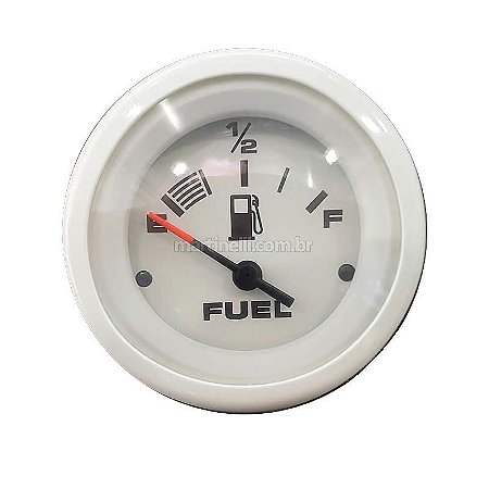 Relógio marcador de combustível branco