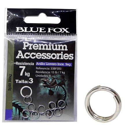 Argola Anel Inox Blue Fox Size 03 33bfsr3 c/ 9 un.