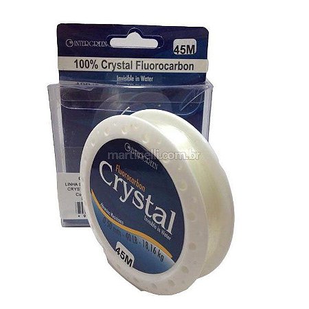 Linha Intergreen Crystal Fluorocarbon 0,65mm 70Lbs 40m