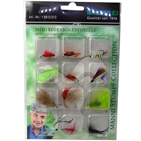 Isca Fly Fishing Hook Mode 6812 Nynphen 6812 kit c/ 12 un