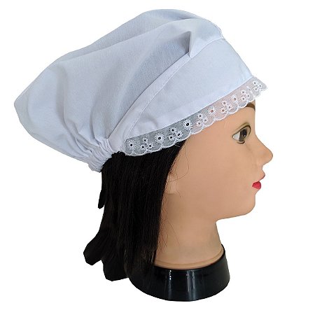 Touca de Renda com Elástico