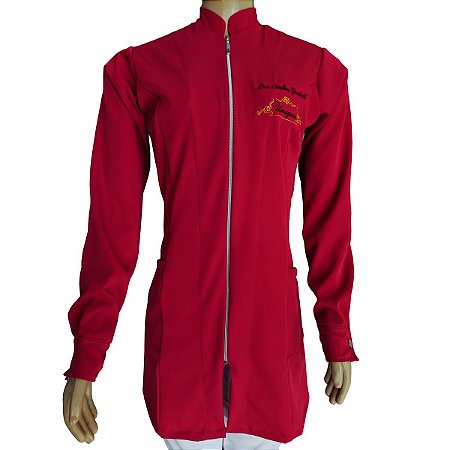 Jaleco Luxury Bordô Feminino