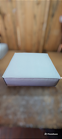Assento Tradicional Com Pesponto Tecido Impermeável Lisato Cinza Claro Rei do Futon