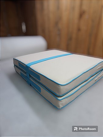 Colchão Dobrável para Nicho cama Algodão Cru Natural Verde Rei do Futon