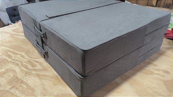 PUFF Colchão Dobrável para Nicho de Cama FEITO EM SARJA 100% RESISTENTE E LAVÁVEL