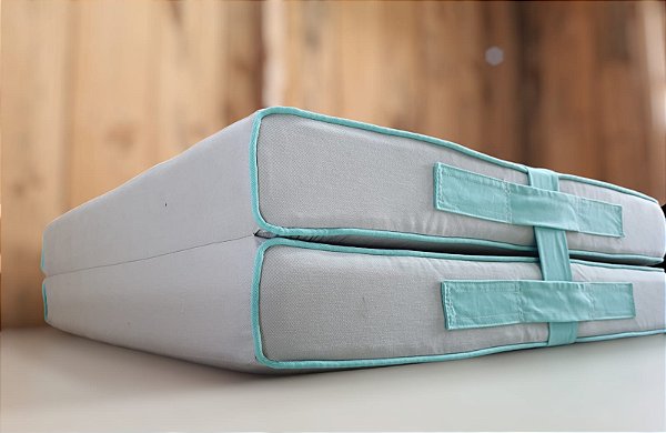 Colchão Dobrável para Nicho de Cama Cor Verde Menta Rei do Futon