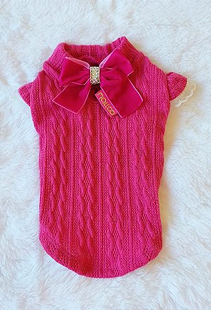 Capa Tricô Manguinha – Pink