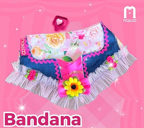 Bandana Dona Rosinha - Rosa