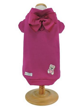 Blusa Térmica Urso Fucsia - Proteção Uv50