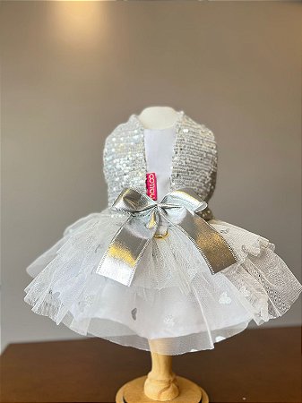 Vestido Anelise - Prata