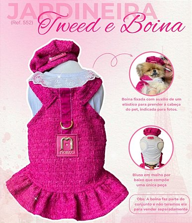 Jardineira Tweed e Boina