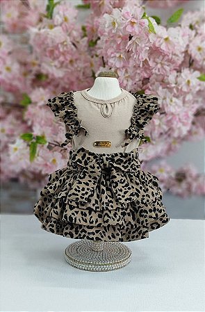 Vestido Animal Print/Babados (dudog)