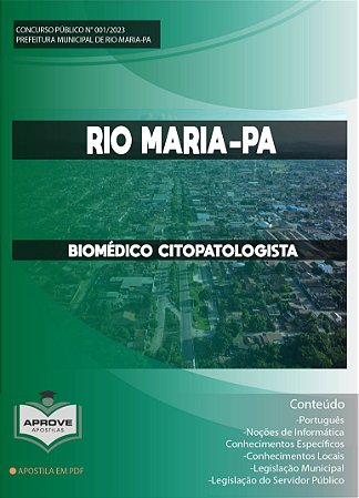 APOSTILA RIO MARIA - BIOMÉDICO CITOPATOLOGISTA