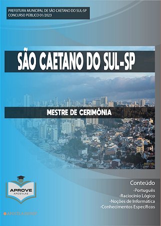 Apostila Pref São Caetano do Sul SP 2023 Mestre Cerimônia