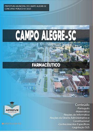APOSTILA CAMPO ALEGRE - FARMACÊUTICO