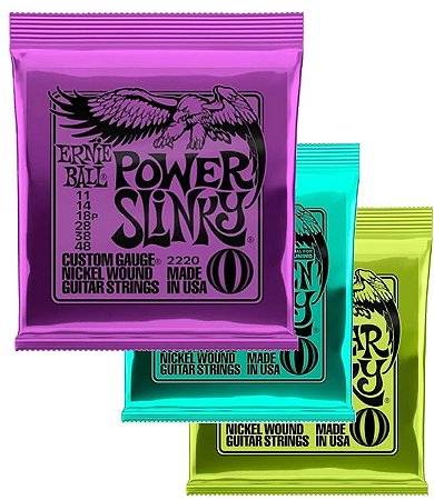 Encordoamentos Ernie Ball Guitarra 010/011/012