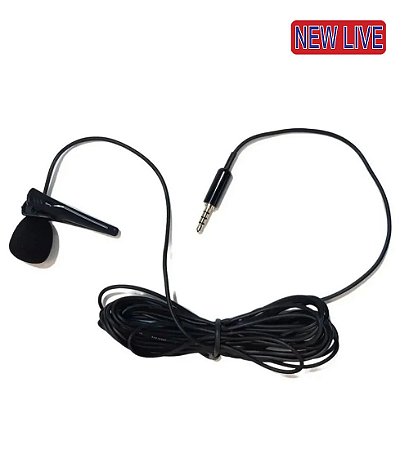 Microfone Lapela New Live P2 P3
