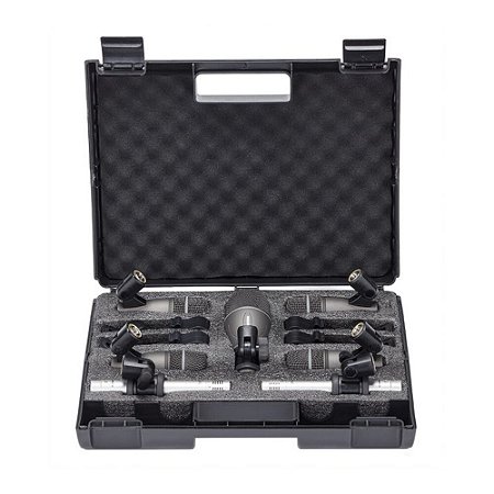 Kit De Microfones Para Bateria com 7 peças, 1xQ71, 4xQ72, 2xC02 + Bag Samson DK707 SADK707