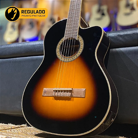 Violão Tagima Nylon Walnut Ws 10 EQ Classic Cutaway Sunburst