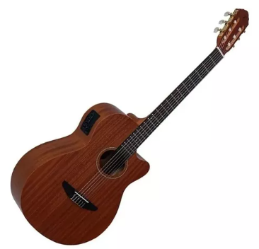 Violão clássico Tagima Vegas Mahogany Natural Mahogany Satin Nylon